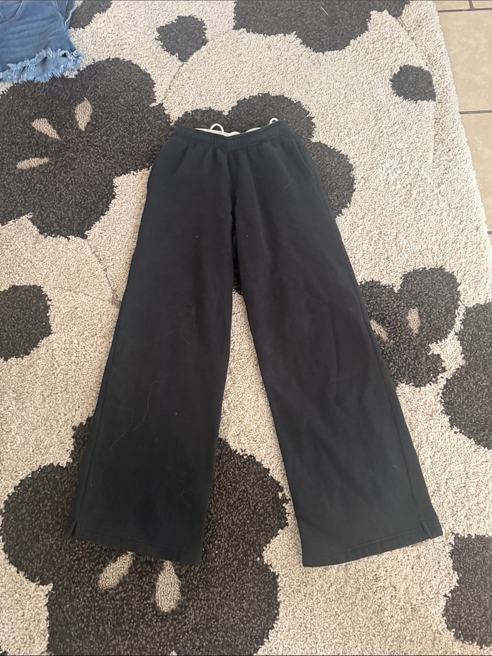 wild fable Black Wide-Leg Kids Joggers